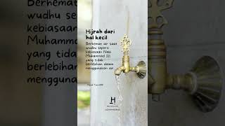 Hijrah dari Hal Kecil: Hemat Air Saat Wudhu #Shorts #dakwah #muslim #islam