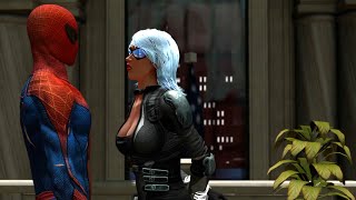 The Amazing Spider-man Vs Black Cat Boss Fight With Cutscene - The Amazing Spider-man 2 Remastered