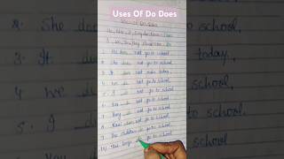 Uses Of Do Does #english