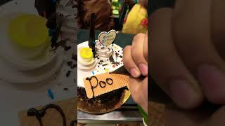 Happy birthday #pooja #shorts #chocolatecake #ytshorts #decoration #status #cake #making #name