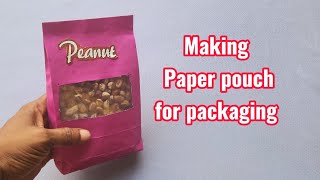 Making paper pouch for packaging