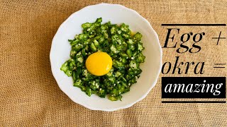 Okra and egg recipe | Okra omelette | variety recipe | ladies finger & egg make amazing result