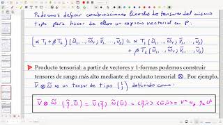 Relatividad General: Tensores. p-formas