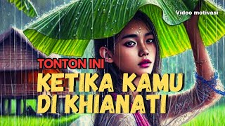 KETIKA KAMU DI KHIANATI TONTON INI || Video Motivasi