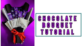 Chocolate bouquet tutorial | Easy Birthday Gifts|Chocolate Hamper | DIY | How To Make choco bouquet