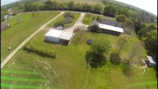 Flying the drone, rc car, messing with cows