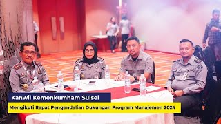 Kanwil Kemenkumham Sulsel Mengikuti Rakordal Dukman 2024