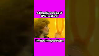 A Misunderstanding Of EPIC Proportions! #thenewlywedgame  #funny #1980s #comedy #comedyshorts