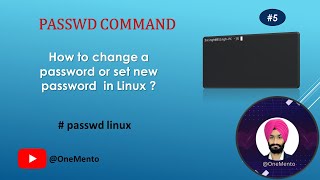 passwd command in Linux | How to change the password or create the password in Linux