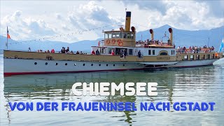 Chiemsee: Volle Fahrt von der Fraueninsel nach Gstadt (in 4K)