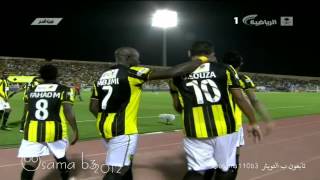 دوري زين السعودي 2012 2013الجولة الثانية  الاتحاد x الاتفاق  هدف حسن كادش خطأ في مرماه