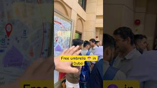 Free umbrella ☂️ in Dubai #viral #ytshort #tranding #youtubeshorts #uae #dubai #reels #rain