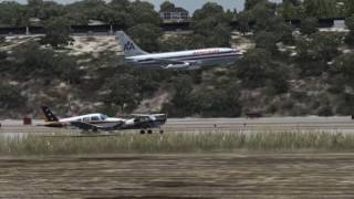 American Airlines Boeing 737-200 Honolulu Intl Approach