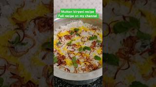 #mutton biryani recipe #aasan aur jaldi banne wali biryani #yt shorts