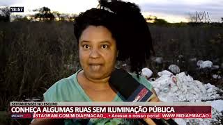 SERTANIENSES NO ESCURO: CONHEÇA ALGUMAS RUAS SEM ILUMINAÇÃO PÚBLICA