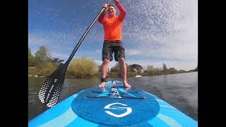 SUP boarding on river Thames 10 April 2023