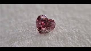 0.114 Carat Fancy Deep Pink SI1 CGL Japan Natural Loose Diamond 天然 ピンク ダイヤモンド ルース Heart Shape