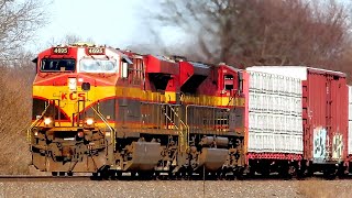 Double KCS Lashup on CSX I131 at Ingalls, IN