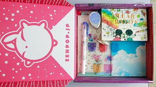 Zenpop stationery mystery box unboxing + let's make some art!