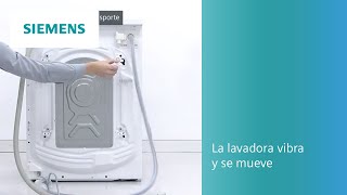 ¿La lavadora vibra y se mueve? Haz estas comprobaciones | SIEMENS