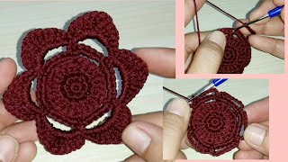 Wow!!! Crochet Pattern Flower "bunga rajut"