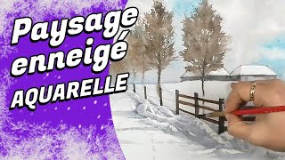 TUTO : Peindre un paysage enneigé à l'aquarelle (2)