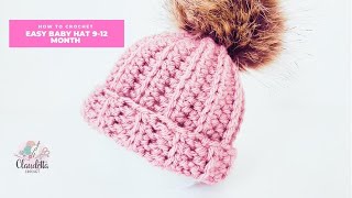 CROCHET easy BABY HAT 0-12 Month