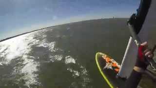 Windsurfing 26/4/15 Sandgate Neilpryde EVO5 6.4m JP Slalom X 91L