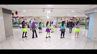 Carmelita Cha Cha Line Dance - Demo By D'Sisters & Friends LDG #linedance