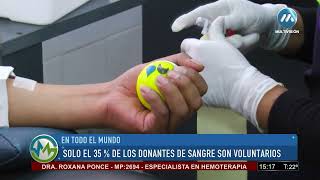 Día del donante voluntario de sangre. Medical TV