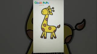 Together with Kids Simple Drawing: Giraffe