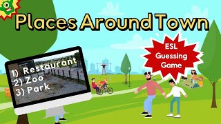 Places Around Town English Vocabulary Game