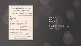 20587, Ich hatt‘ einen Kameraden für Blechbläser Quartett und Quintett von Friedrich Silcher