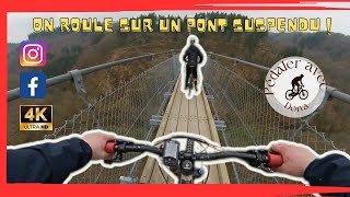 Vtt au pont suspendu de Geierlay en Allemagne