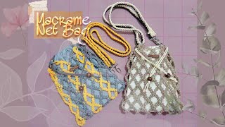 Cara Membuat Sling Bag Jaring dari Tali Kur // Macrame Net Bag | Oemah Kreasi