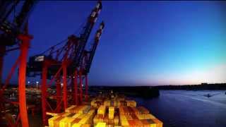 Time-lapse (60x/240x, 60fps): down the Elbe River from Hamburg to German Bight [4K / UHD, 60fps]