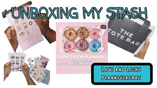 LOVE AND LIGHT PLANNIVERSARY BASH UNBOXING!!!