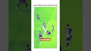 Messi's reaction on Ramos bicycle kick #messi #ramos #football #fifa