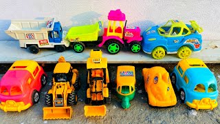 बच्चों aaj mini truck hmare tino tractors ko ढूंढने gaye sare tractor टूटे huye mile | Golu Toys