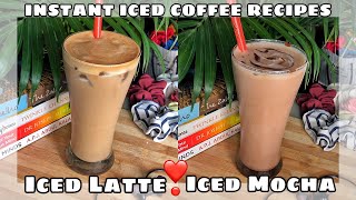 Instant Iced Coffee Recipes | Iced Latte | Iced Mocha | Easy Home made Coffee Recipes | Cold Coffee