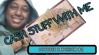 Cash Stuff with Me | Realistic Budgeting & Savings | OCTOBER PAYCHECK 1