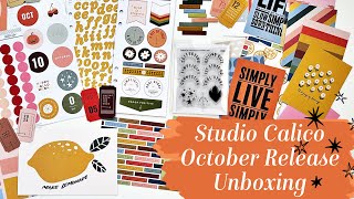 I'm Guest Designer for Studio Calico! - Studio Calico October and Halloween Kits Unboxing