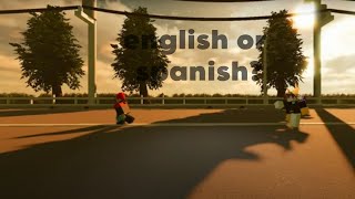 english or spanish-Roblox