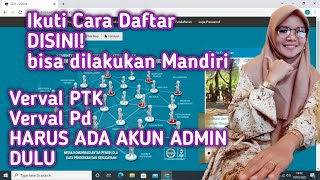 CARA DAFTAR AKUN ADMIN DI WEB SDM datadik