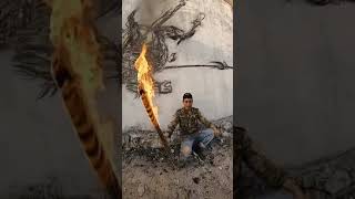 wall painting with 🔥🔥 fire🤯🤯|| world record 🤯🤯 #shorts #youtube #reels