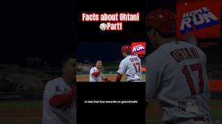 Facts about Shohei Ohtani⚾️Part1 #shorts #ohtani #mlb