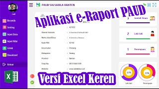 Aplikasi e-Raport PAUD VBA Excel | Excel likes a Website