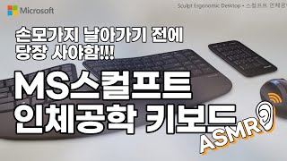 장기간 컴퓨터 사용으로 손목이 아프다면 MS스컬프트 인체공학 키보드 마우스 키패드 세트