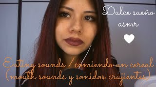 ASMR Español - crunch eating sounds / sonidos crujientes mientras como un cereal 💤💁🏻‍♀️