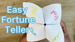 How to make a fortune teller | Easy origami Fortune teller